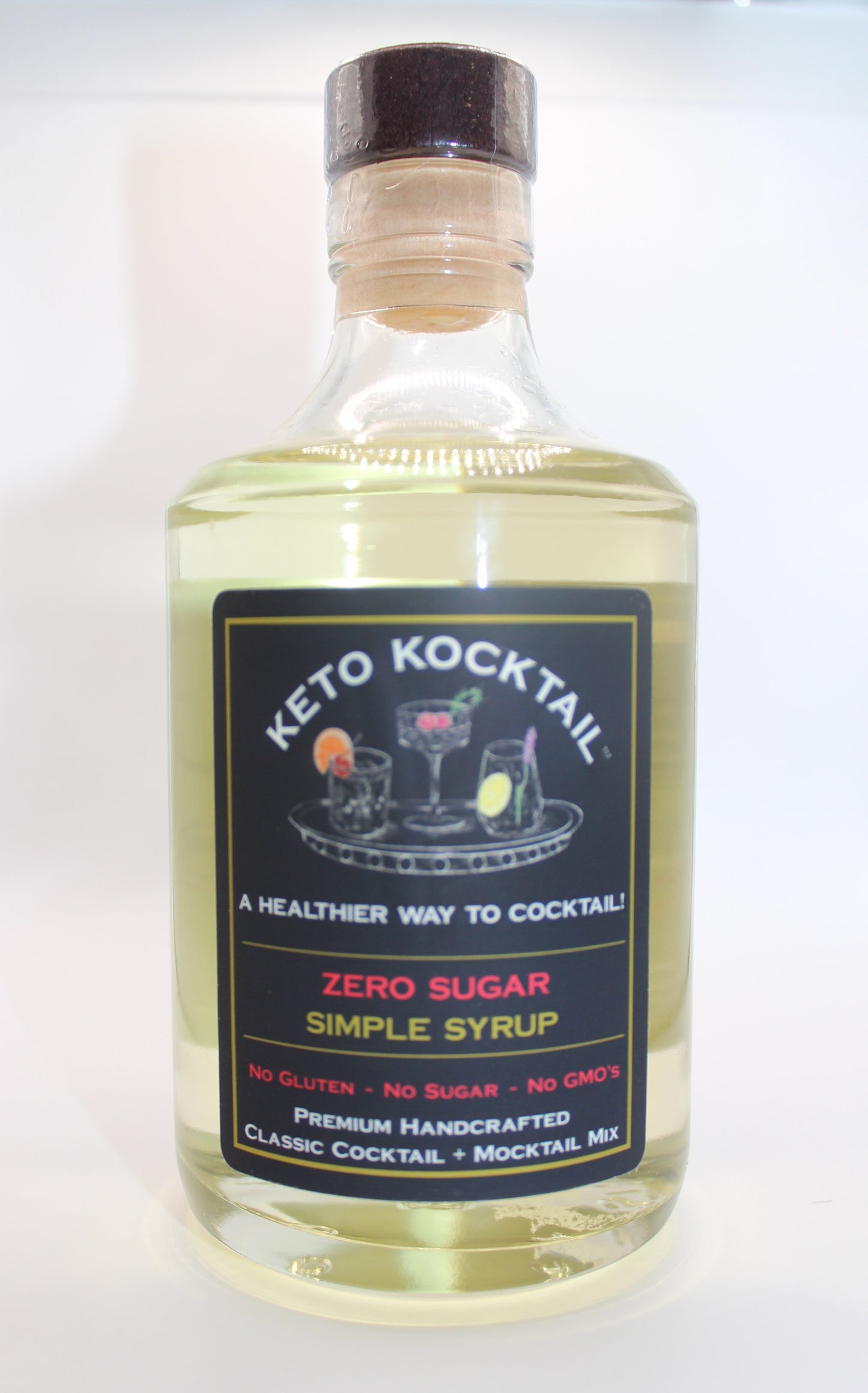 Keto Kocktail Zero Sugar Simple Syrup - Makes 25 Drinks