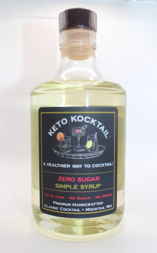 Keto Kocktail Zero Sugar Simple Syrup - Makes 25 Drinks
